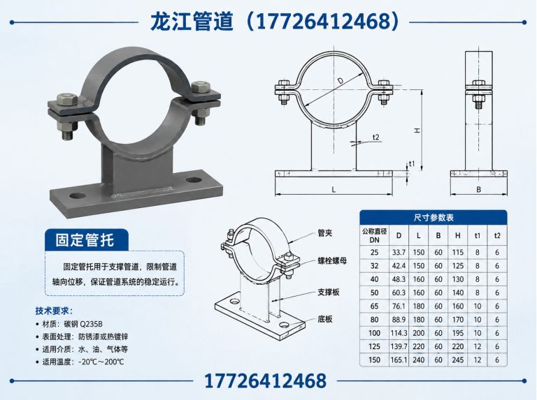 沧州渤海新区滑动管托展示图